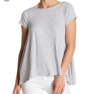 Olivia Sky cap sleeve thermal swing tee